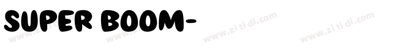 SUPER BOOM字体转换